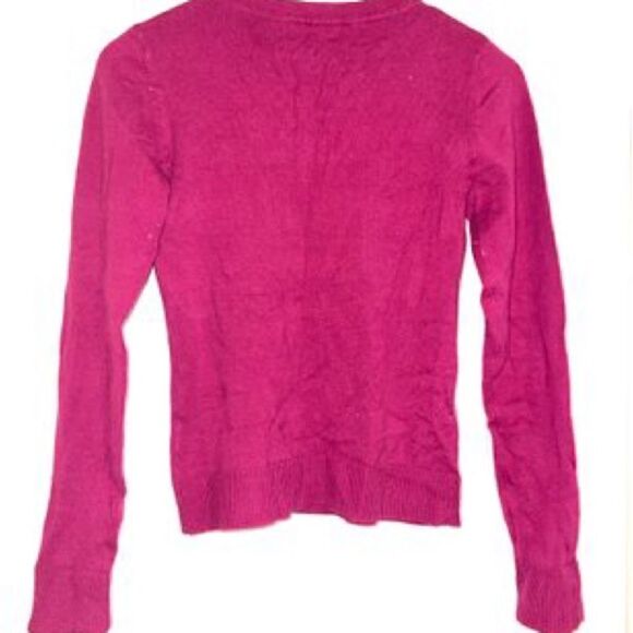 Mandee Womens Pink Cotton Blend Knit Crewneck Sweater. Size Medium. - Picture 2 of 3
